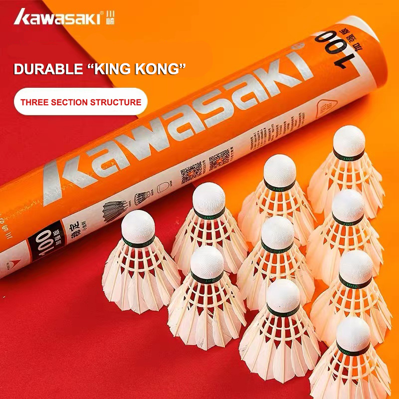 Badminton Bwf - كاواساكي كينغ كونغ 100/500 ريشة الريشة