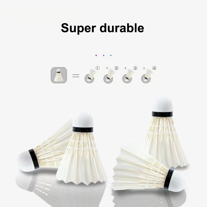 3/6 قطع من كرات الريشة الطائرة - مراجعة Badminton Shuttlecock وسعره