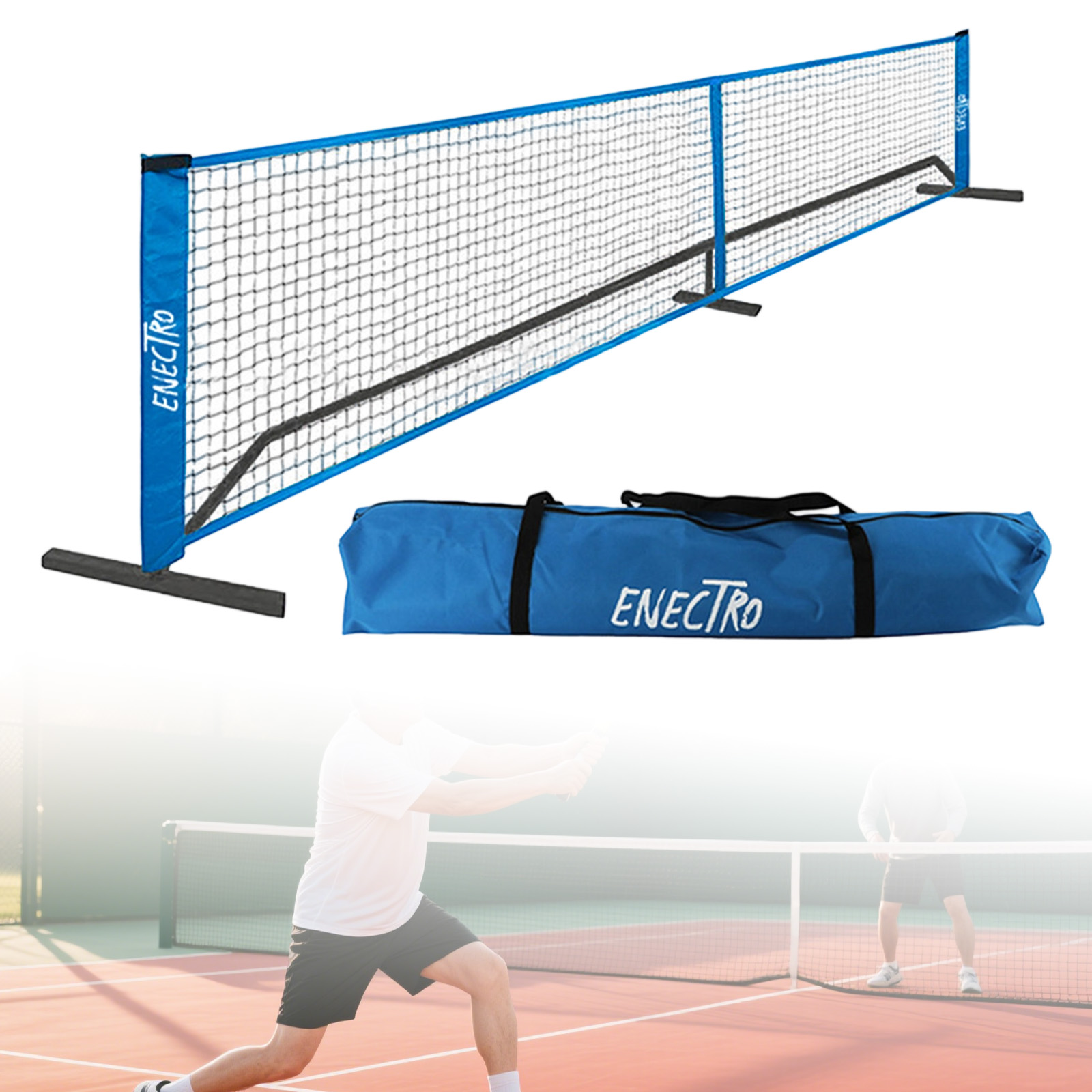 شبكة كرة المخلل المحمولة 6.7 م - مراجعة Badminton Bwf وسعره